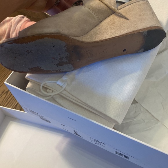 Chloe suede wedge mid calf gladiator sz 39 color : cream puff - Picture 8 of 8